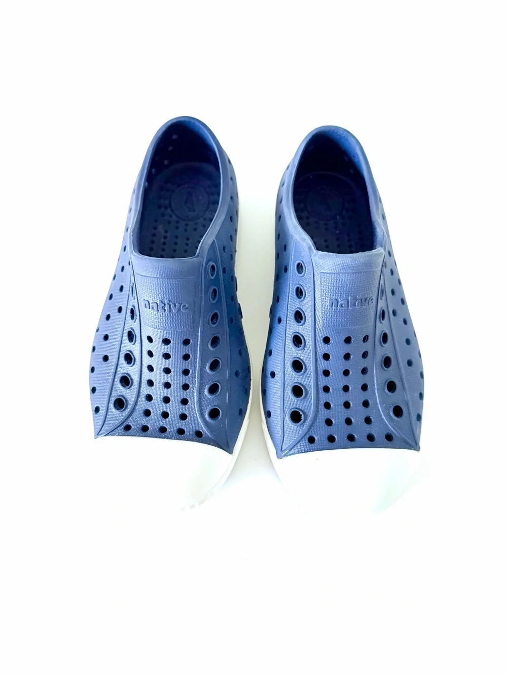 Native Jefferson Slip-Ons by Native in Light Blue and White Size 10
